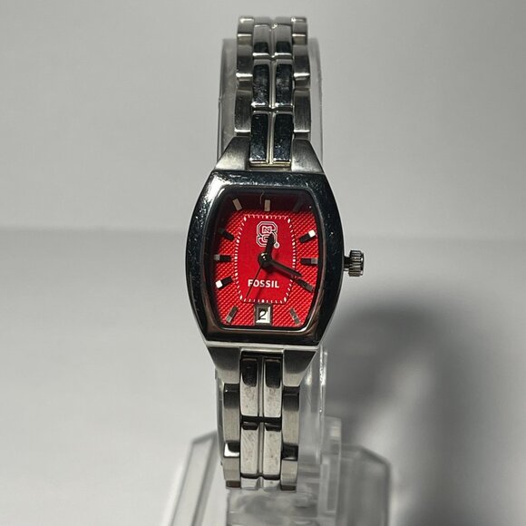 NC State Wolfpack NCAA Stainless-Steel Bracelet Watch by Fossil !!NEW!! - Picture 7 of 9